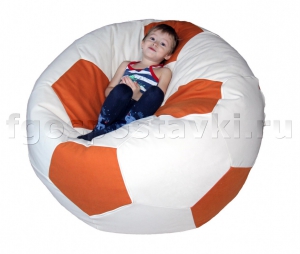 Кресло "Футбольный мяч" с гранулами с чехлом из жаккарда - fgospostavki.ru - Киров
