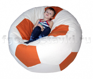 Кресло "Футбольный мяч" с гранулами с чехлом из жаккарда - fgospostavki.ru - Киров