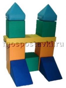 Мягкий модуль-конструктор "Городок" (10 элементов) - fgospostavki.ru - Киров