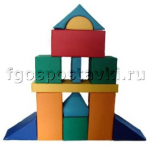 Мягкий модуль-конструктор "Городок" (13 элементов) - fgospostavki.ru - Киров