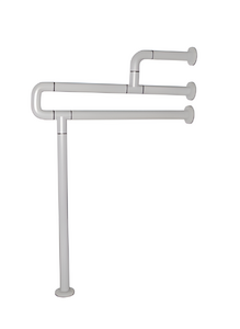 Поручень напольно-настенный с антибактериальным покрытием (белый) - fgospostavki.ru - Киров