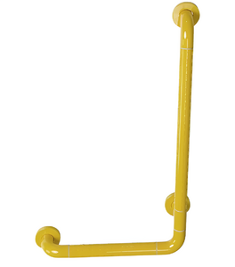 Поручень опорный L-образный вертикальный (желтый) - fgospostavki.ru - Киров