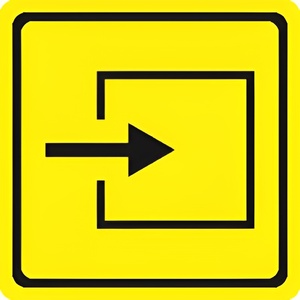 Тактильный знак (вход в помещение) 150х150 - fgospostavki.ru - Киров