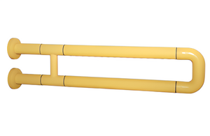 Поручень неоткидной двухопорный с антибактериальным покрытием (желтый) - fgospostavki.ru - Киров