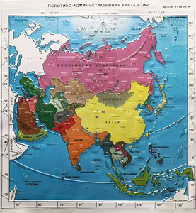 Пособие "Политико-административная карта Азии с краткой справкой о странах" - fgospostavki.ru - Киров