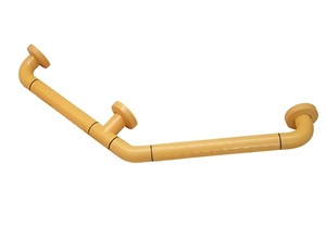 Поручень угловой трехопорный с антибактериальным покрытием (желтый) - fgospostavki.ru - Киров