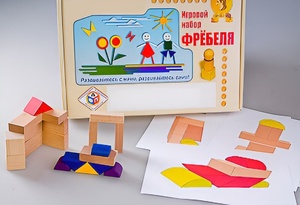 Игровой набор Фребеля "Конструктор деревянный без соединений-2" (Серия "Эксперимент") - fgospostavki.ru - Киров