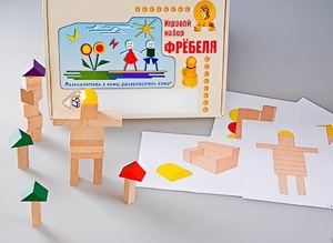 Игровой набор Фребеля "Конструктор деревянный без соединений-3" (Серия "Эксперимент") - fgospostavki.ru - Киров