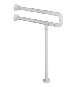 Поручень напольно-настенный с антибактериальным покрытием (белый) - fgospostavki.ru - Киров