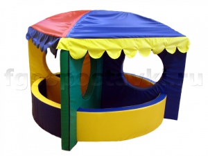 Сухой бассейн-трансформер "Карусель" 6 элементов с шариками - fgospostavki.ru - Киров