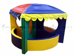 Сухой бассейн-трансформер "Карусель" 6 элементов с шариками - fgospostavki.ru - Киров