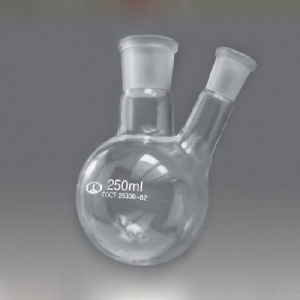 Колба круглодонная с двумя горловинами и шлифами 250 мл. - fgospostavki.ru - Киров