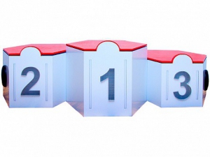 Электрифицированный интерактивный наградной пьедестал "Первый, второй, третий" - fgospostavki.ru - Киров