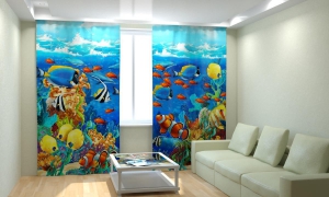 Комплект светонепроницаемых штор "Рыбки" - fgospostavki.ru - Киров