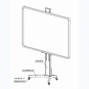 Мобильная стойка SMART-BASE DSM для интерактивных досок - fgospostavki.ru - Киров
