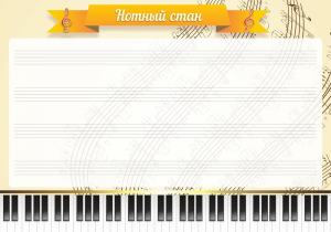 Стенд "Нотный стан" - fgospostavki.ru - Киров