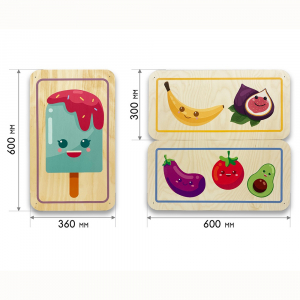 Набор стеновых панелей «Милая еда - Радуга вкуса» - fgospostavki.ru - Киров