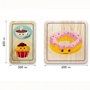 Набор стеновых панелей «Милая еда - Завтрак» - fgospostavki.ru - Киров