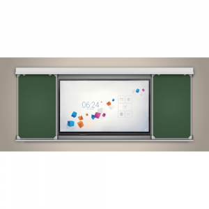 Многофункциональная раздвижная система аудиторных досок 75'' - fgospostavki.ru - Киров