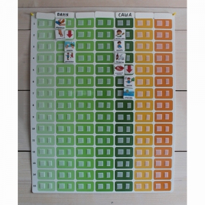 Панель для визуального расписания с цветными ячейками - fgospostavki.ru - Киров