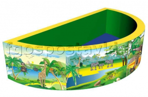 Сухой бассейн полукруглый с шелкографией - fgospostavki.ru - Киров