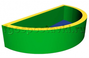 Сухой бассейн полукруглый (без рисунка) - fgospostavki.ru - Киров