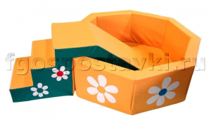 Сухой бассейн "Ромашка" восьмигранный со ступенькой - fgospostavki.ru - Киров