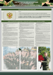 Стенд-уголок "Конституция Российской Федерации и Федеральный закон "О воинской обязанности и военной службе" - fgospostavki.ru - Киров