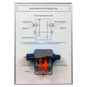 Плакат планшет с демонстрационной моделью «Цилиндрический редуктор» - fgospostavki.ru - Киров
