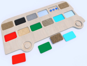 Тактильные разноцветные дощечки «Автобус» - fgospostavki.ru - Киров
