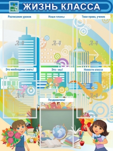 Стенд "Жизнь класса" Вариант 2 - fgospostavki.ru - Киров