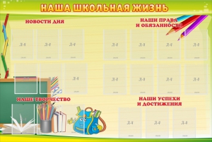 Стенд "Наша школьная жизнь" - fgospostavki.ru - Киров