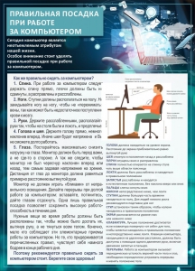 Стенд "Правильная посадка при работе с компьютером" - fgospostavki.ru - Киров