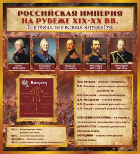 Стенд "Российская Империя" - fgospostavki.ru - Киров
