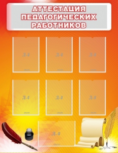 Стенд "Аттестация педагогических работников" - fgospostavki.ru - Киров