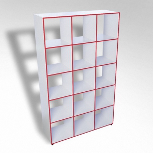 Шкаф открытый многосекционный ТР15 ЛДСП  - fgospostavki.ru - Киров