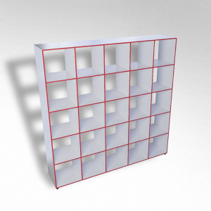 Шкаф открытый многосекционный ТР25 ЛДСП - fgospostavki.ru - Киров