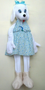 Ростовая кукла "Собачка белая" - fgospostavki.ru - Киров