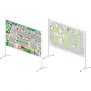 Магнитный стенд двусторонний "Азбука дорожного движения ПДД" - fgospostavki.ru - Киров