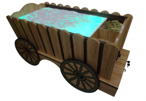 Стилизованный световой стол "Телега" - fgospostavki.ru - Киров