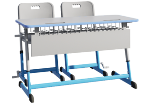 Парта NOMAD V двухместная регулируемая по высоте с антивандальной кромкой - fgospostavki.ru - Киров