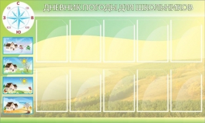 Стенд "Дневник погоды" - fgospostavki.ru - Киров