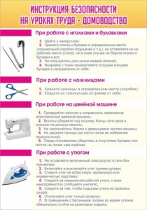 Стенд "Инструкция безопасности на уроках труда №1" - fgospostavki.ru - Киров