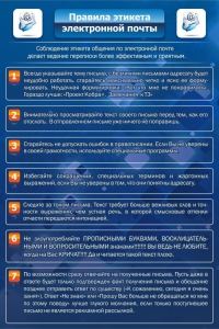 Стенд "Правила этикета электронной почты" - fgospostavki.ru - Киров