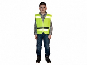 Световозвращающий жилет на молнии для пешеходов - fgospostavki.ru - Киров