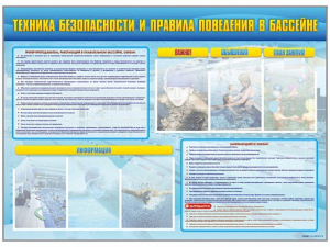 Стенд-уголок "Техника безопасности и правила поведения в бассейне" - fgospostavki.ru - Киров