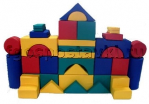 Мягкий модуль-конструктор "Замок" (33 элемента) - fgospostavki.ru - Киров