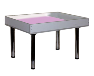 Световой столик для рисования песком напольный 80х60 сантиметров мультиколор с кармашком для песка - fgospostavki.ru - Киров