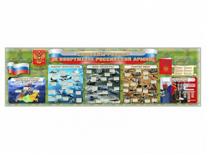 Настенное полотно "Символы России и вооружение Российской армии" - fgospostavki.ru - Киров