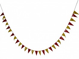 Флажная лента (5 метров, флажок 15*30 сантиметров) - fgospostavki.ru - Киров